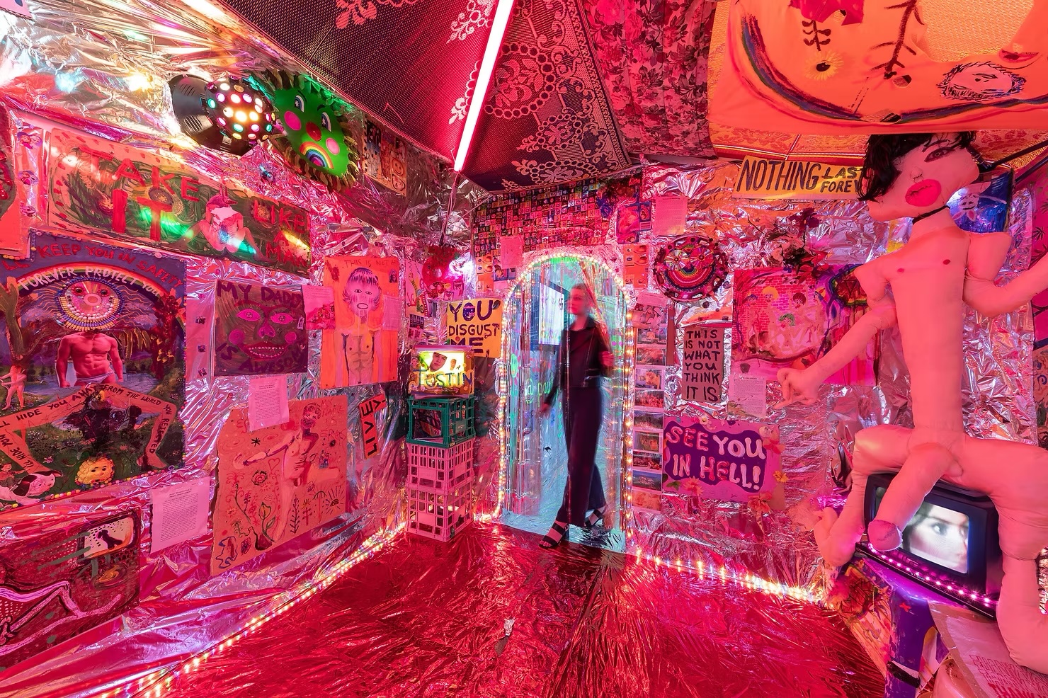 Paul Yore installation view of Pleasures Against Nature 2020